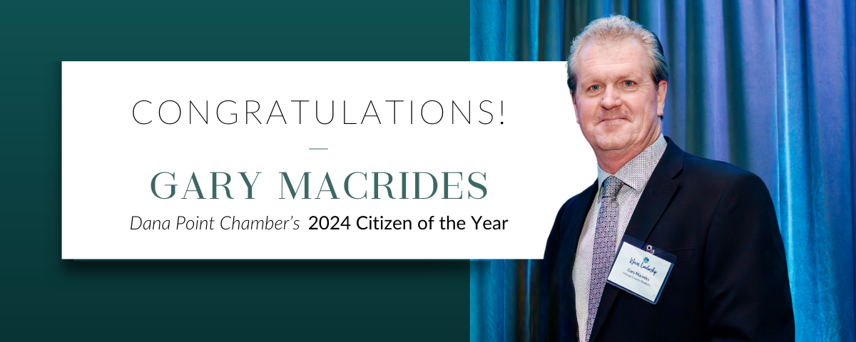 Congratulations to Gary Macrides: Dana Point’s 2024 Citizen of the Year!