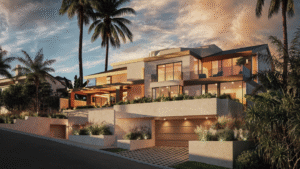 Luxurious modern home in Laguna Beach, designed with sleek architecture and stunning landscaping.